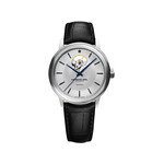 Montre Raymond Weil Maestro homme acier cuir noir - vue 1