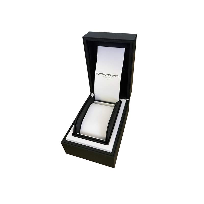 Montre Raymond Weil Freelancer homme caoutchouc - vue E1