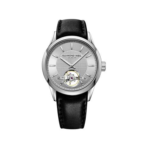 Montre Raymond Weil Freelancer homme cuir noir