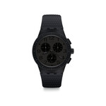 Montre Swatch homme chronographe plastique noir - vue 1