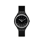 Montre Swatch homme plastique acier noir - vue 1
