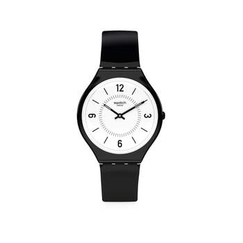 Swatch-horloge voor heren van zwart siliconen