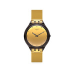 Montre Swatch homme plastique acier doré - vue 1