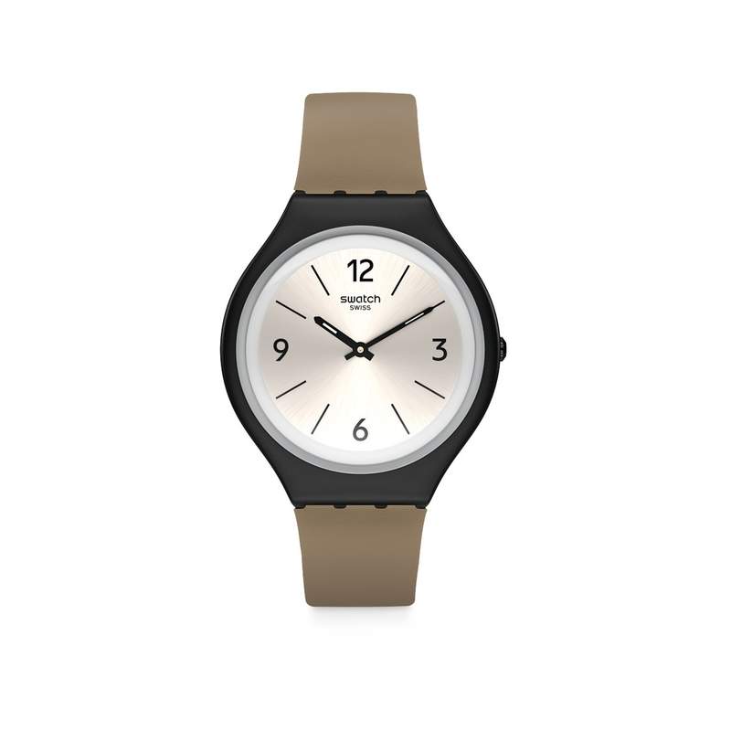 Montre Swatch homme plastique cuir - vue 1