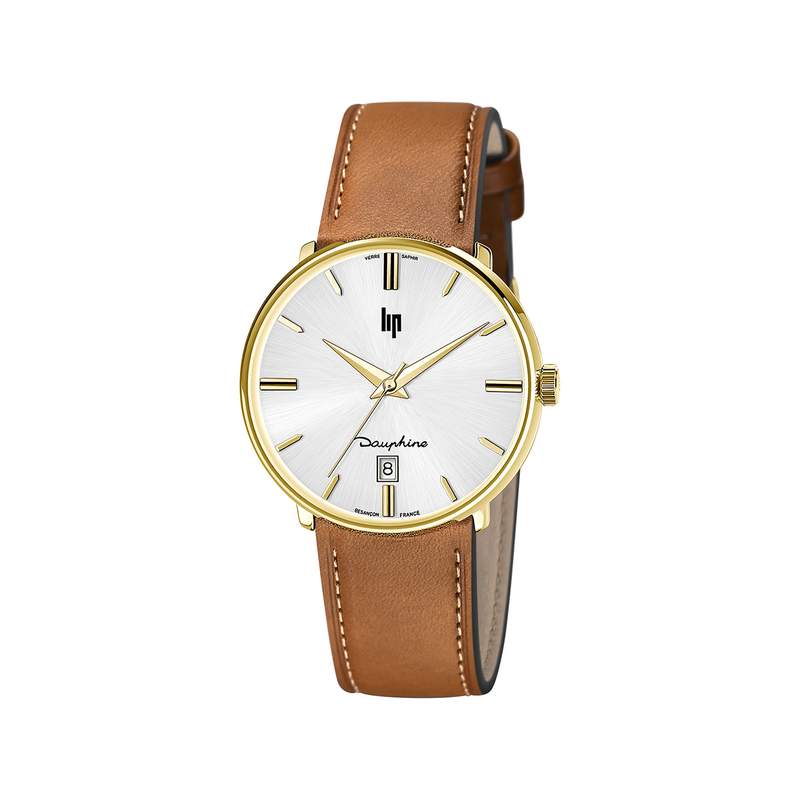 Montre Lip homme acier cuir - vue 1