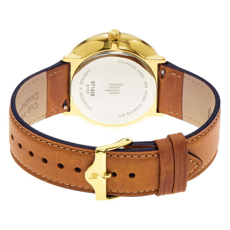 Montre Lip homme acier cuir - vue 3