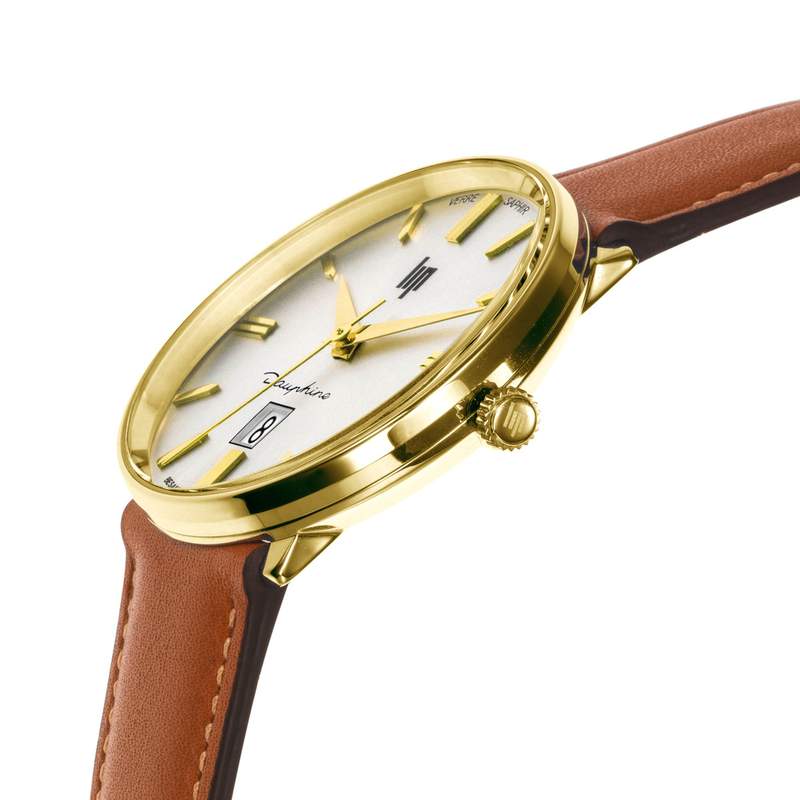 Montre Lip homme acier cuir - vue D2