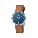 Montre Lip homme acier cuir - vue 1
