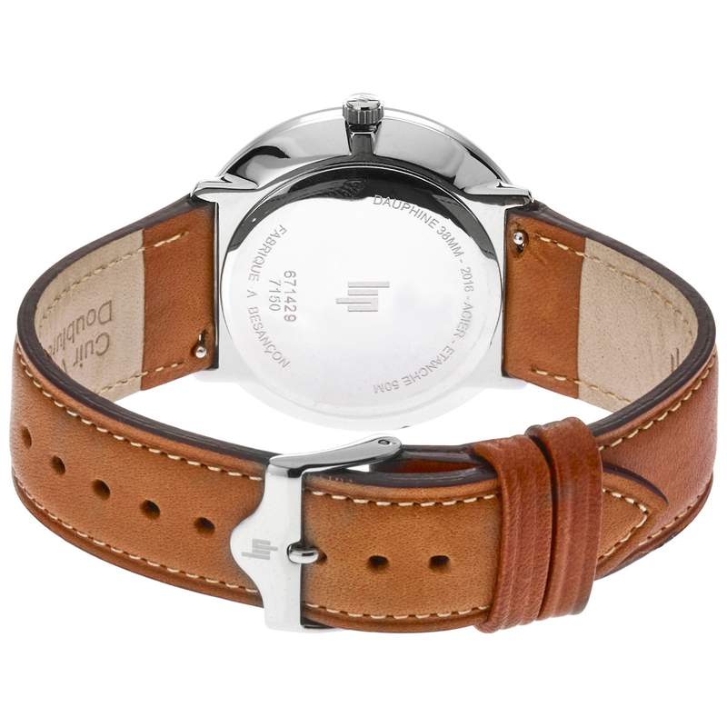 Montre Lip homme acier cuir - vue 3