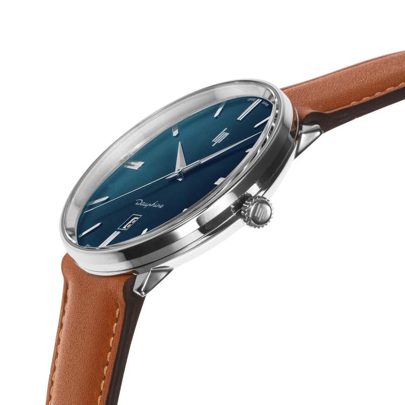 Montre Lip homme acier cuir - vue D2