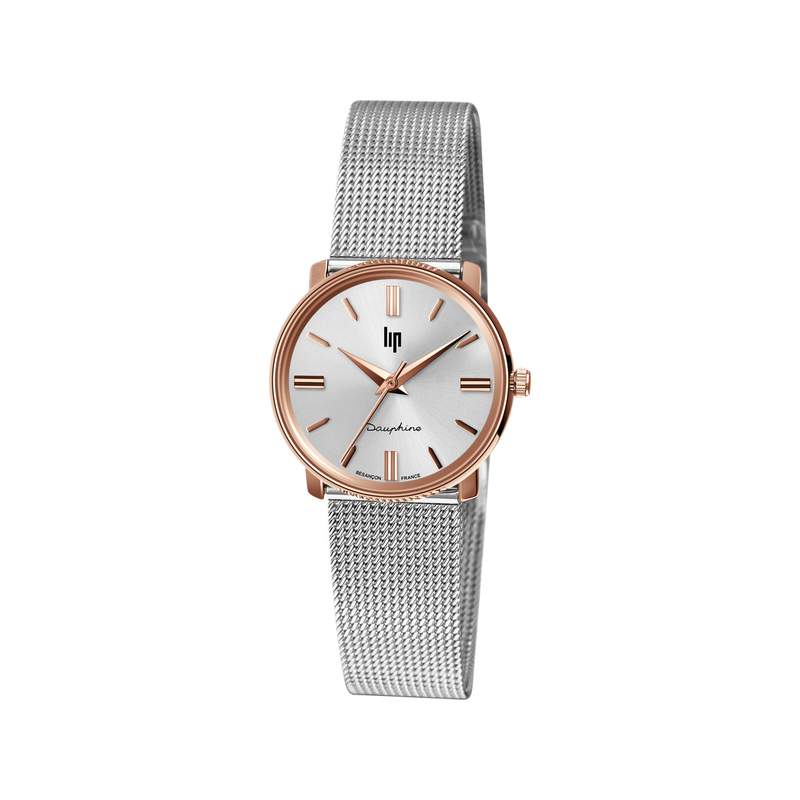 Montre Lip mixte acier bicolore - vue 1