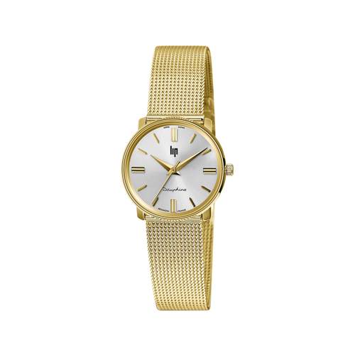 Lip mixed steel gold watch