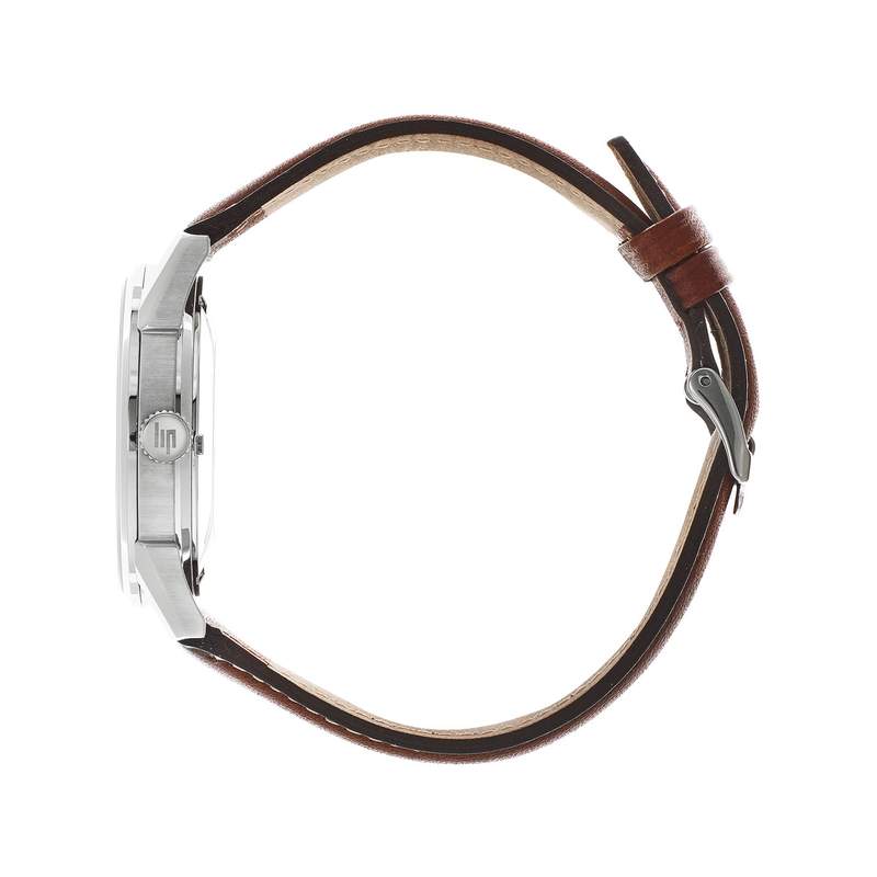 Montre Lip mixte squelette automatique acier cuir - vue 2