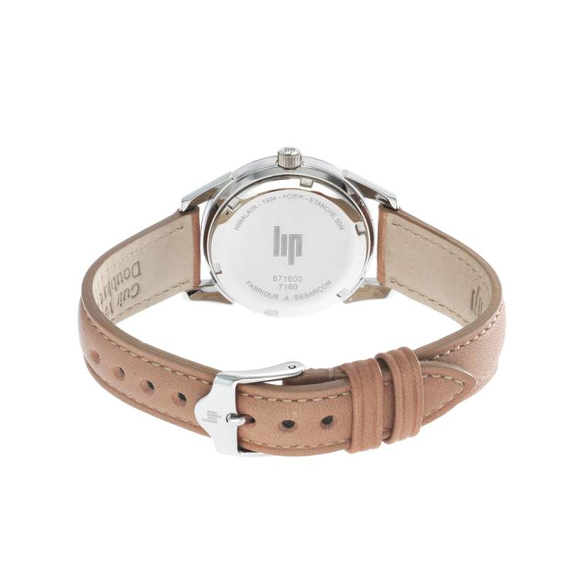 Montre Lip mixte acier cuir - vue 3