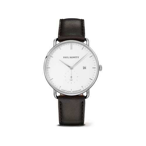 Montre Paul Hewitt homme acier cuir