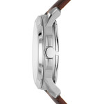 Montre Fossil homme acier cuir marron - vue 3