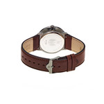 Montre Lip mixte acier cuir marron - vue 3
