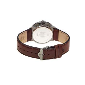 Lip gemengd staal bruin leren horloge