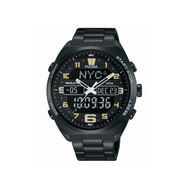 Montre Pulsar homme chronographe acier noir