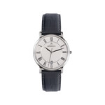 Montre Herbelin Classique homme acier bracelet cuir noir - vue 1