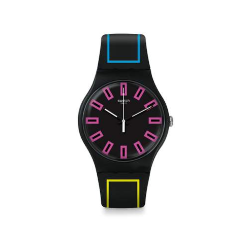 Montre Swatch homme plastique silicone noir