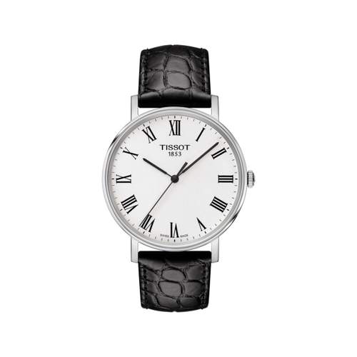 Montre Tissot homme acier cuir noir