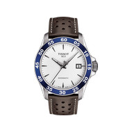 Montre Tissot homme automatique acier cuir marron