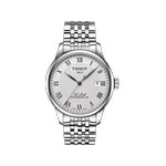 Montre TISSOT T-CLASSIC LE LOCLE POWERMATIC 80 homme automatique cadran gris bracelet acier inoxydable - vue 1