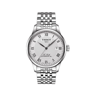 Montre TISSOT T-CLASSIC LE LOCLE POWERMATIC 80 homme automatique cadran gris bracelet acier inoxydable