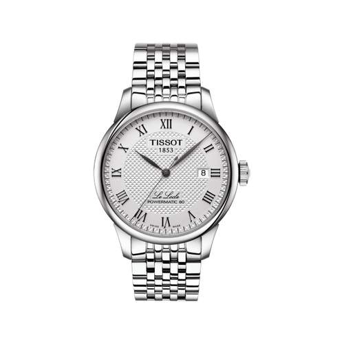 Montre TISSOT T-CLASSIC LE LOCLE POWERMATIC 80 homme automatique cadran gris bracelet acier inoxydable