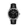 Montre TISSOT T-CLASSIC LE LOCLE POWERMATIC 80 homme automatique cadran noir bracelet cuir noir - vue V1