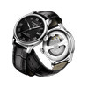 Montre TISSOT T-CLASSIC LE LOCLE POWERMATIC 80 homme automatique cadran noir bracelet cuir noir - vue VD2