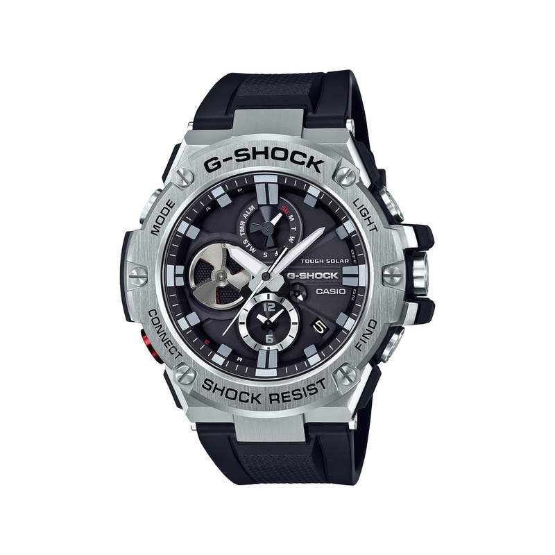 Montre Casio G-shock homme acier résine noire - vue 1