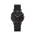 Montre Paul Hewitt mixte acier noir milanais - vue 1