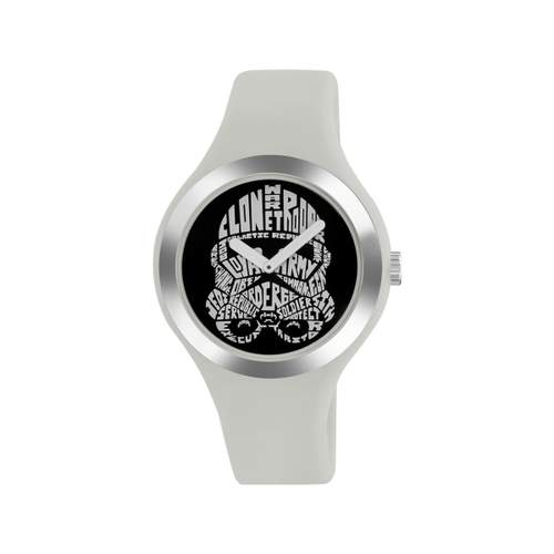 Montre AM:PM Star Wars mixte caoutchouc alu blanc