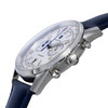 Montre Lip homme chronographe acier cuir bleu - vue VD2