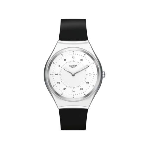 Montre Swatch mixte Skinnoiriron acier silicone