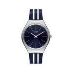 Montre Swatch Skinblueiron mixte acier silicone - vue 1