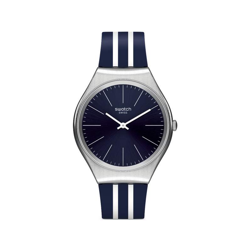 Montre Swatch Skinblueiron mixte acier silicone - vue 1