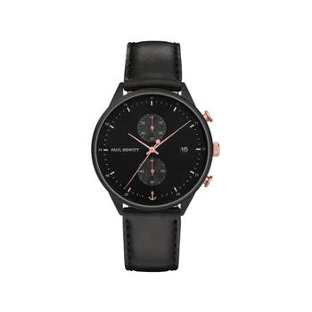 Paul Hewitt herenhorloge chronograaf zwart staal