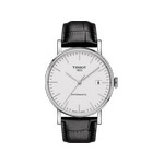 Montre Tissot homme automatique acier cuir noir - vue 1