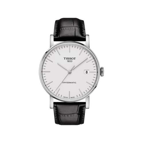 Montre Tissot homme automatique acier cuir noir