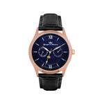 Montre Yonger et Bresson homme acier rose cuir - vue 1