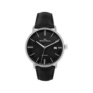 Montre Yonger et Bresson homme auto acier cuir