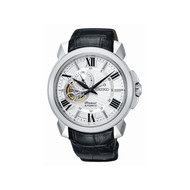 Montre Seiko homme automatique acier cuir noir