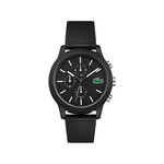 Montre Lacoste homme chrono résine silicone noir - vue 1