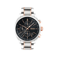 Montre Boss homme chrono acier bicolore