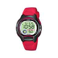 Montre Casio chrono enfant résine rouge