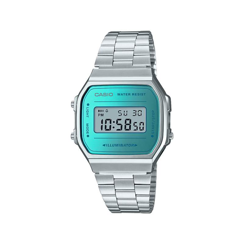 Montre Casio chrono mixte acier résine - vue 1