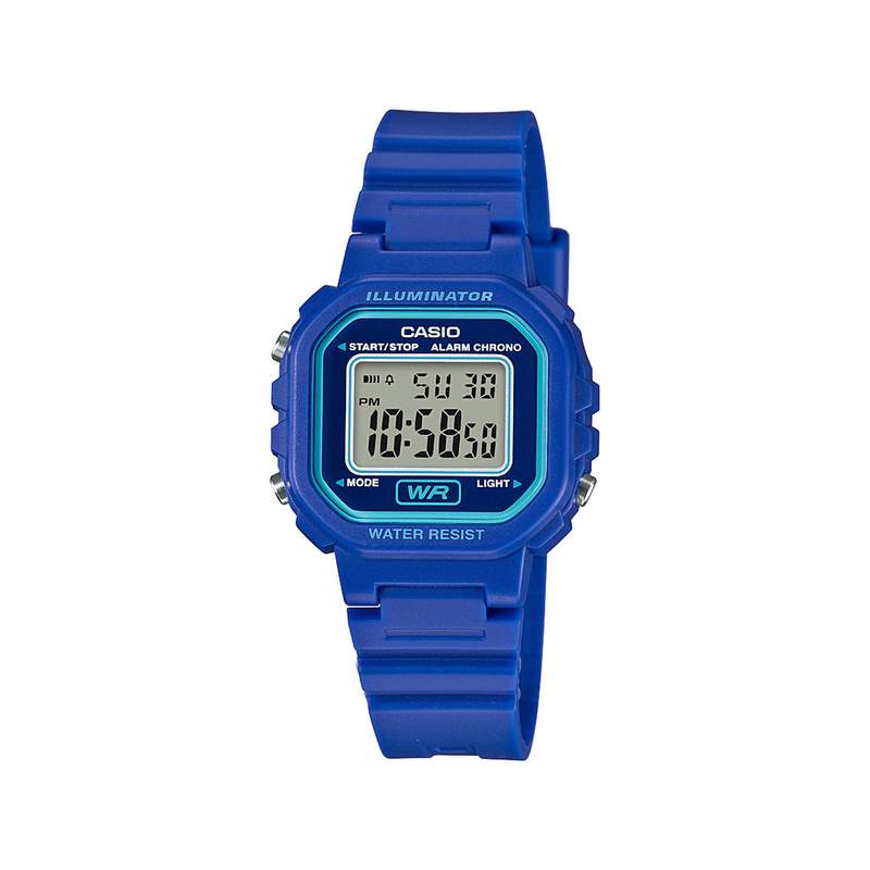 Montre Casio chrono enfant résine bleue - vue 1